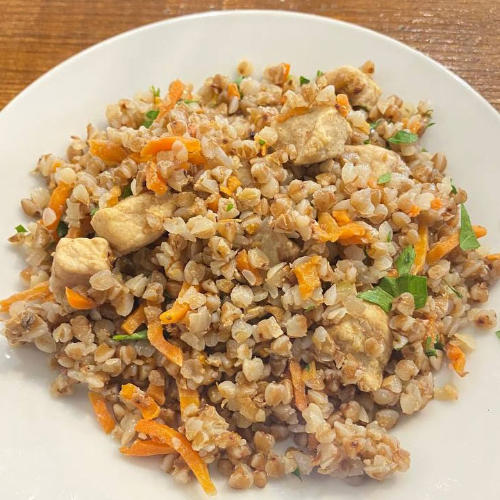 Гречка с мясом фото